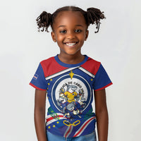 Cape Verde 2026 Football Kid T shirt Orgulho Tubaroes Azuis Make History