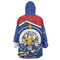 Cape Verde 2026 Football Wearable Blanket Hoodie Orgulho Tubaroes Azuis Make History