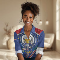 Cape Verde 2026 Football Women Casual Shirt Orgulho Tubaroes Azuis Make History