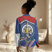 Cape Verde 2026 Football Women Casual Shirt Orgulho Tubaroes Azuis Make History
