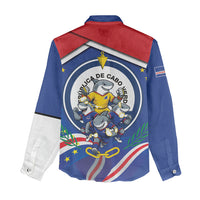 Cape Verde 2026 Football Women Casual Shirt Orgulho Tubaroes Azuis Make History