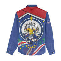 Cape Verde 2026 Football Women Casual Shirt Orgulho Tubaroes Azuis Make History