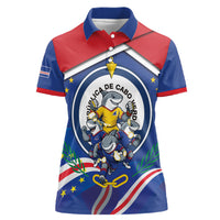 Cape Verde 2026 Football Women Polo Shirt Orgulho Tubaroes Azuis Make History