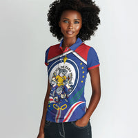 Cape Verde 2026 Football Women Polo Shirt Orgulho Tubaroes Azuis Make History