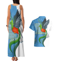 Custom Guatemala Independence Day Couples Matching Tank Maxi Dress and Hawaiian Shirt Guatemalan Quetzal 202st Anniversary - Wonder Print Shop