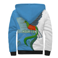 Custom Guatemala Independence Day Sherpa Hoodie Guatemalan Quetzal 202st Anniversary - Wonder Print Shop