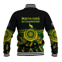 Australia Soccer Baseball Jacket Aboriginal Go Matildas 2023 World Cup - Wonder Print Shop