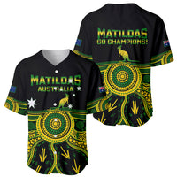 Australia Soccer Baseball Jersey Aboriginal Go Matildas 2023 World Cup - Wonder Print Shop
