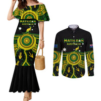 australia-soccer-couples-matching-mermaid-dress-and-long-sleeve-button-shirts-aboriginal-go-matildas-2023-world-cup