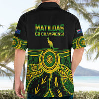 Australia Soccer Hawaiian Shirt Aboriginal Go Matildas 2023 World Cup - Wonder Print Shop
