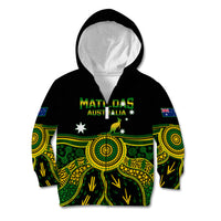 Australia Soccer Kid Hoodie Aboriginal Go Matildas 2023 World Cup - Wonder Print Shop