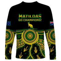 Australia Soccer Long Sleeve Shirt Aboriginal Go Matildas 2023 World Cup - Wonder Print Shop