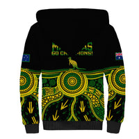Australia Soccer Sherpa Hoodie Aboriginal Go Matildas 2023 World Cup - Wonder Print Shop