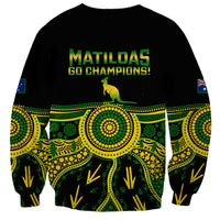 Australia Soccer Sweatshirt Aboriginal Go Matildas 2023 World Cup - Wonder Print Shop
