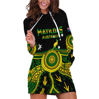 Personalised Australia Soccer Hoodie Dress Aboriginal Go Matildas 2023 World Cup - Wonder Print Shop