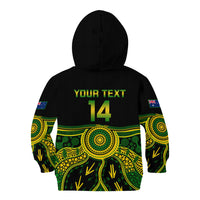 Personalised Australia Soccer Kid Hoodie Aboriginal Go Matildas 2023 World Cup - Wonder Print Shop