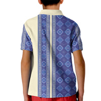 Mabuhay Philippines Festival Kid Polo Shirt Yakan Modern Filipiniana Inspired
