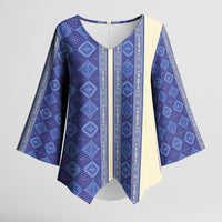 Mabuhay Philippines Festival Kimono Sleeve Blouse Yakan Modern Filipiniana Inspired