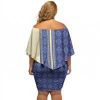 Mabuhay Philippines Festival Off Shoulder Short Dress Yakan Modern Filipiniana Inspired