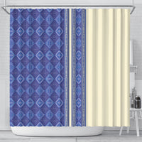 Mabuhay Philippines Festival Shower Curtain Yakan Modern Filipiniana Inspired