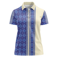 Mabuhay Philippines Festival Women Polo Shirt Yakan Modern Filipiniana Inspired