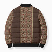Mabuhay Philippines Festival Bomber Puffer Jacket Tnalak Modern Filipiniana Inspired