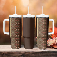 Mabuhay Philippines Festival Tumbler With Handle Tnalak Modern Filipiniana Inspired