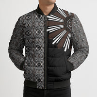 Mabuhay Philippines Festival Bomber Puffer Jacket Araw Tnalak Modern Filipiniana Inspired