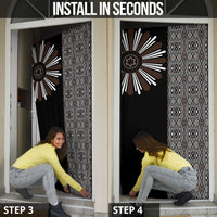 Mabuhay Philippines Festival Door Cover Araw Tnalak Modern Filipiniana Inspired