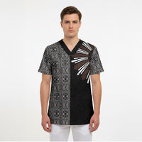 Mabuhay Philippines Festival Scrub Top Araw Tnalak Modern Filipiniana Inspired