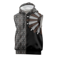 Mabuhay Philippines Festival Sleeveless Hoodie Araw Tnalak Modern Filipiniana Inspired