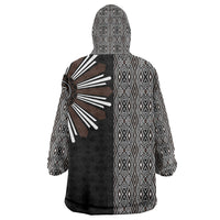 Mabuhay Philippines Festival Wearable Blanket Hoodie Araw Tnalak Modern Filipiniana Inspired