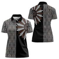 Mabuhay Philippines Festival Women Polo Shirt Araw Tnalak Modern Filipiniana Inspired