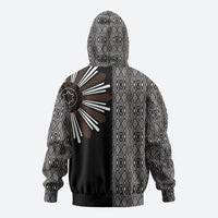 Mabuhay Philippines Festival Zip Hoodie Araw Tnalak Modern Filipiniana Inspired