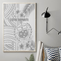 Samoa White Sunday Canvas Wall Art Manuia le Aso Sa o Tamaiti Polynesian Plumeria - Wonder Print Shop