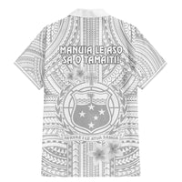Samoa White Sunday Family Matching Mermaid Dress and Hawaiian Shirt Manuia le Aso Sa o Tamaiti Polynesian Plumeria - Wonder Print Shop