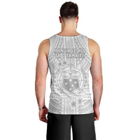 Samoa White Sunday Men Tank Top Manuia le Aso Sa o Tamaiti Polynesian Plumeria - Wonder Print Shop