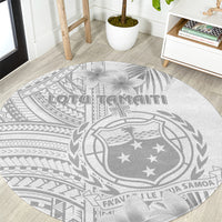 samoa-white-sunday-round-carpet-manuia-le-aso-sa-o-tamaiti-polynesian-plumeria