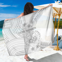 Samoa White Sunday Sarong Manuia le Aso Sa o Tamaiti Polynesian Plumeria - Wonder Print Shop