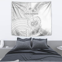 Samoa White Sunday Tapestry Manuia le Aso Sa o Tamaiti Polynesian Plumeria - Wonder Print Shop