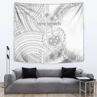 Samoa White Sunday Tapestry Manuia le Aso Sa o Tamaiti Polynesian Plumeria - Wonder Print Shop