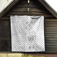 Personalised Samoa White Sunday Quilt Manuia le Aso Sa o Tamaiti Polynesian Plumeria - Wonder Print Shop