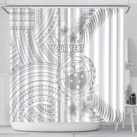 personalised-samoa-white-sunday-shower-curtain-manuia-le-aso-sa-o-tamaiti-polynesian-plumeria
