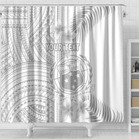personalised-samoa-white-sunday-shower-curtain-manuia-le-aso-sa-o-tamaiti-polynesian-plumeria