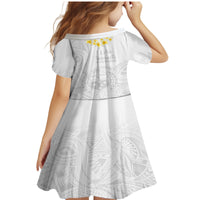 Samoa White Sunday Family Matching Mermaid Dress and Hawaiian Shirt Lotu Tamaiti 2023 With Coat Of Arms - Wonder Print Shop