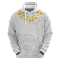 Samoa White Sunday Hoodie Lotu Tamaiti 2023 With Coat Of Arms - Wonder Print Shop