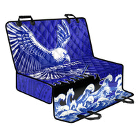 Personalised American Samoa Fautasi Race Back Car Seat Cover Eagle With Polynesian Pattern - Wonder Print Shop