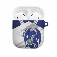 Bosnia and Herzegovina Football Custom AirPods Case Go Zmajevi Mi smo uz vas White Version - Wonder Print Shop