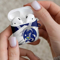 Bosnia and Herzegovina Football Custom AirPods Case Go Zmajevi Mi smo uz vas White Version - Wonder Print Shop