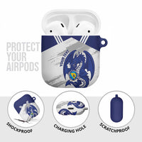 Bosnia and Herzegovina Football Custom AirPods Case Go Zmajevi Mi smo uz vas White Version - Wonder Print Shop